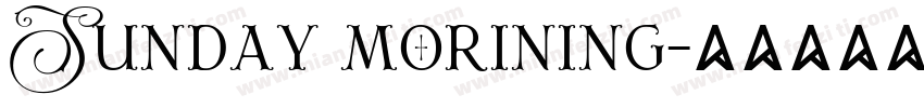 Sunday morining字体转换